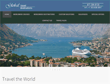 Tablet Screenshot of globaltraveldestinations.com